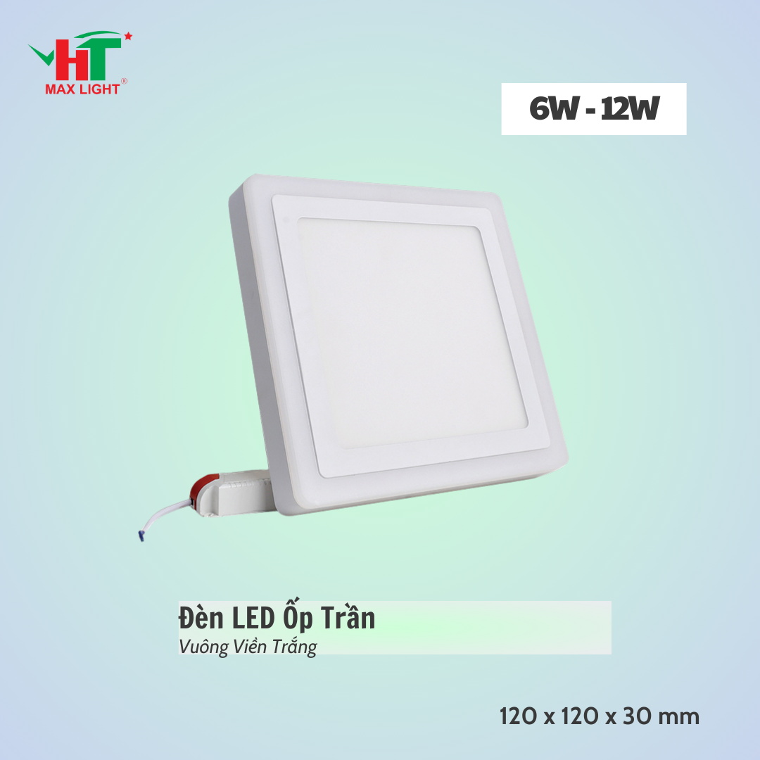 đèn Led ốp Trần Vuông