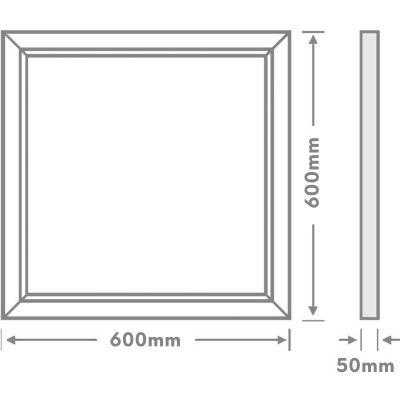 KHUNG GẮN ÂM TRẦN ĐÈN PANEL 600×600