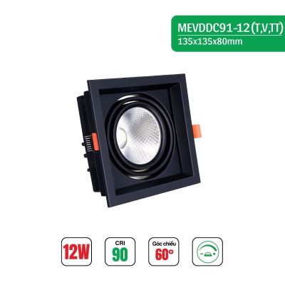 ĐÈN LED MẮT ẾCH 8091 VIỀN ĐEN HT MAX LIGHT