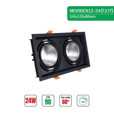 ĐÈN LED MẮT ẾCH 8091 VIỀN ĐEN HT MAX LIGHT
