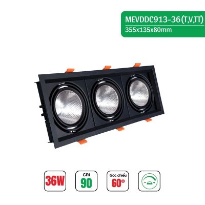 ĐÈN LED MẮT ẾCH 8091 DIMMER VIỀN ĐEN HT MAX LIGHT