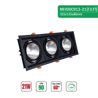 ĐÈN LED MẮT ẾCH 8091 VIỀN ĐEN HT MAX LIGHT