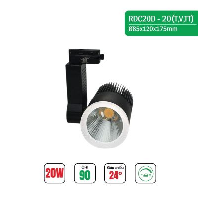 ĐÈN RỌI RAY 8020 DIMMER VỎ ĐEN HT MAX LIGHT